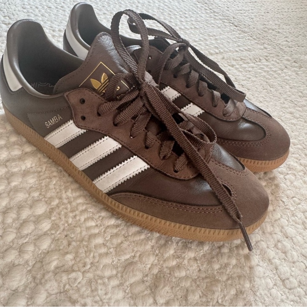 Adidas Samba Brown Leather Sneakers